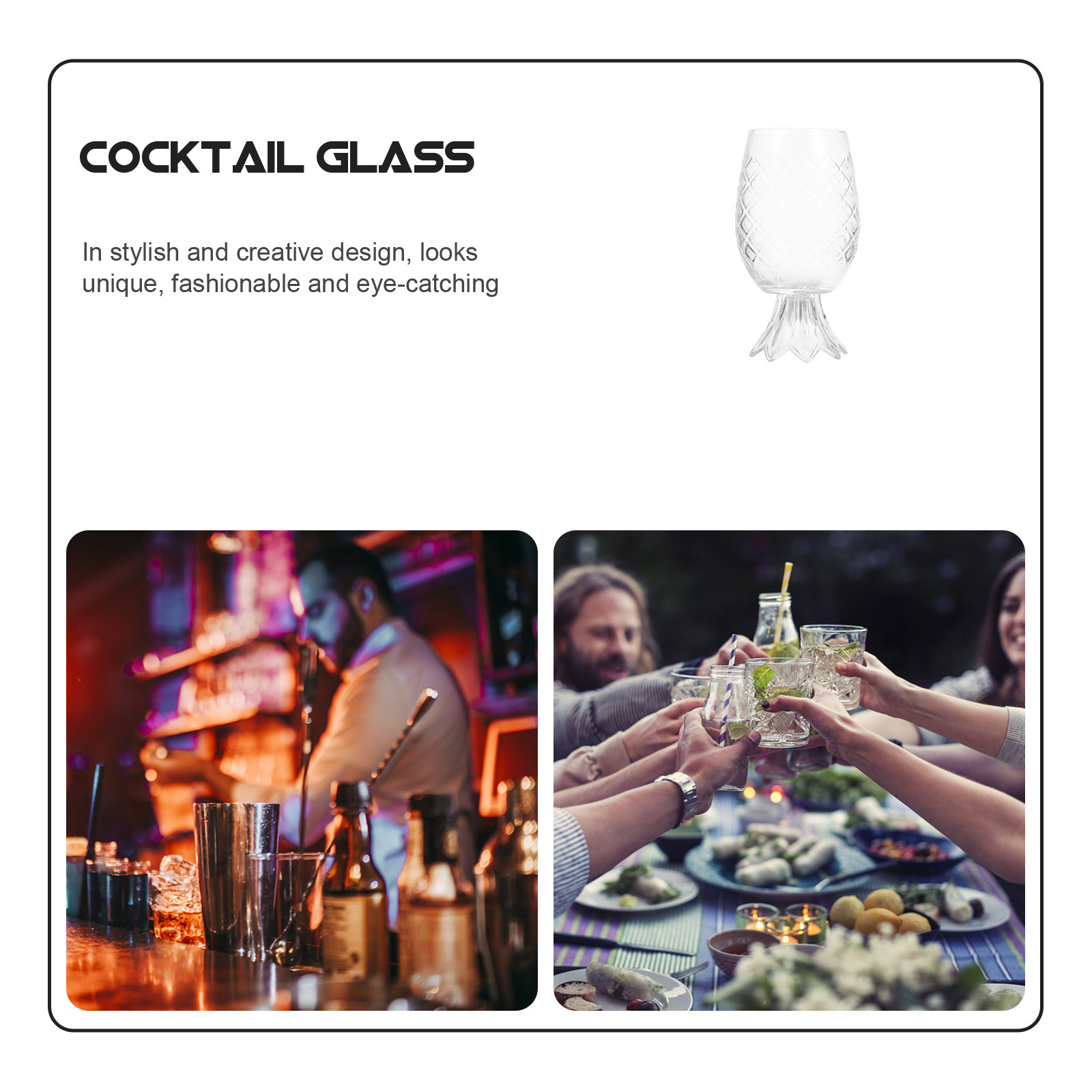 Set Gelas Koktail Berbentuk Na - Home Bar Set ulasan dan harga